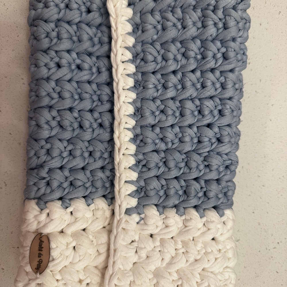 Blue and White bag
